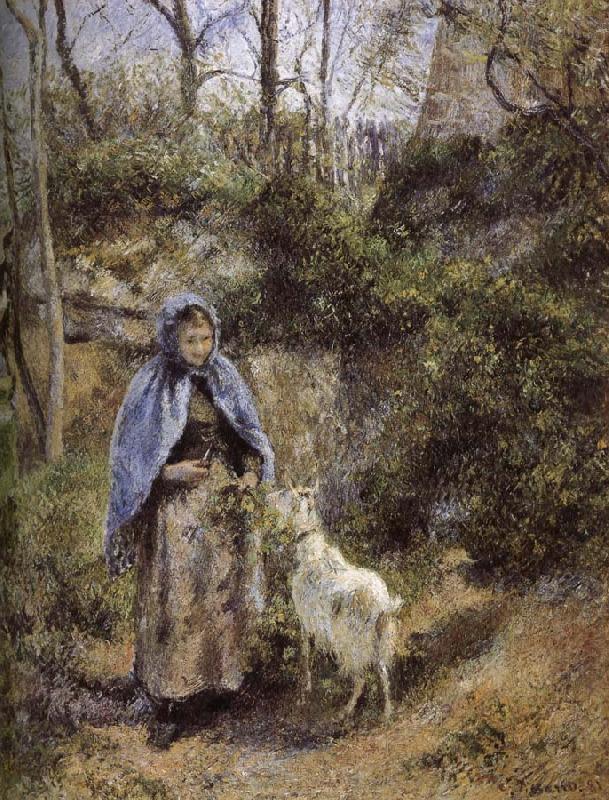 Camille Pissarro Woman sheep china oil painting image